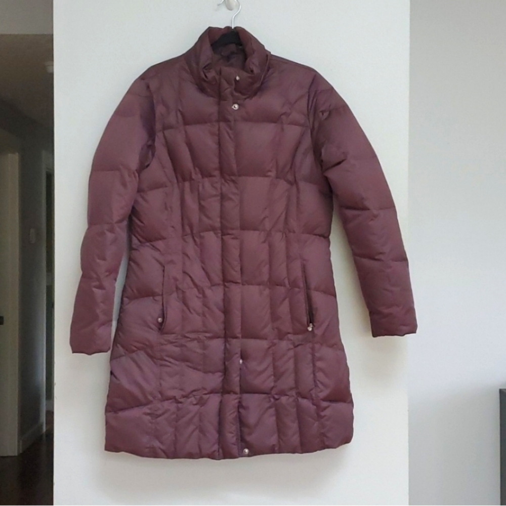 Eddie Bauer purple down puffer parka
